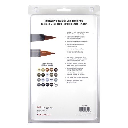 Tombow DUAL BRUSH SET 20 NEUTRALS 56194